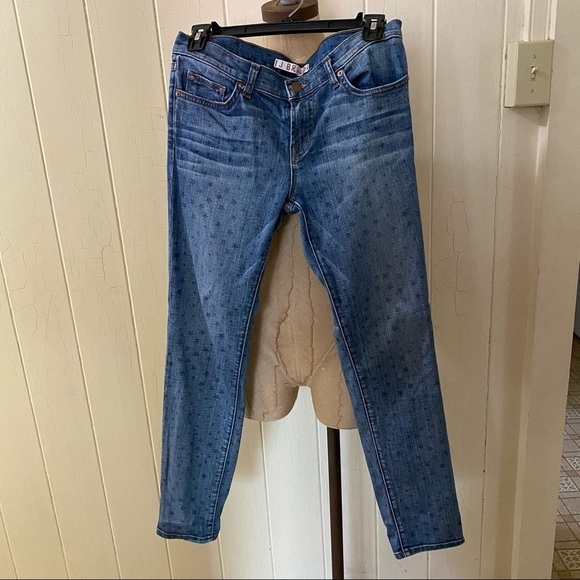 J Brand Denim - J BRAND sz 25 Star Print Blue Jeans Denim Aoki
